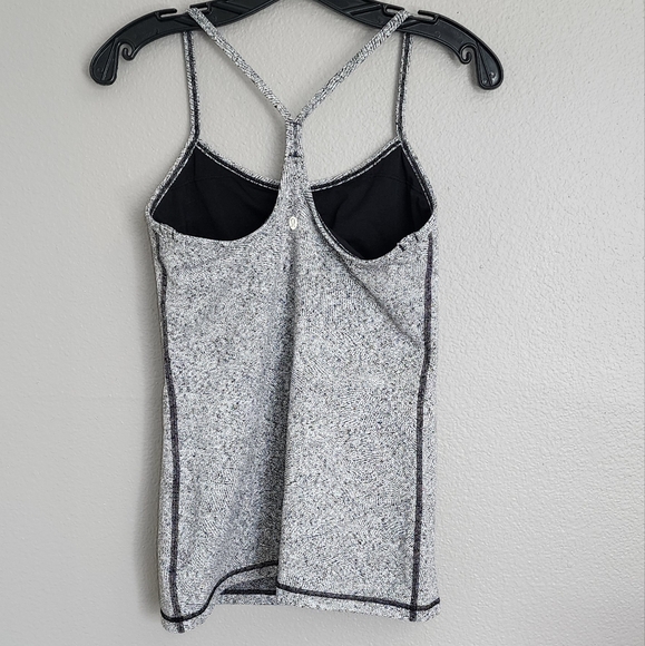 Lululemon Power  Speckled Racerback Tank/Size 8 - Picture 3 of 11